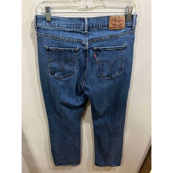 Levis Jeans Womens 6S Bootcut Blue Mid Rise Denim Classic Western Stretch Y2K - Picture 2 of 8